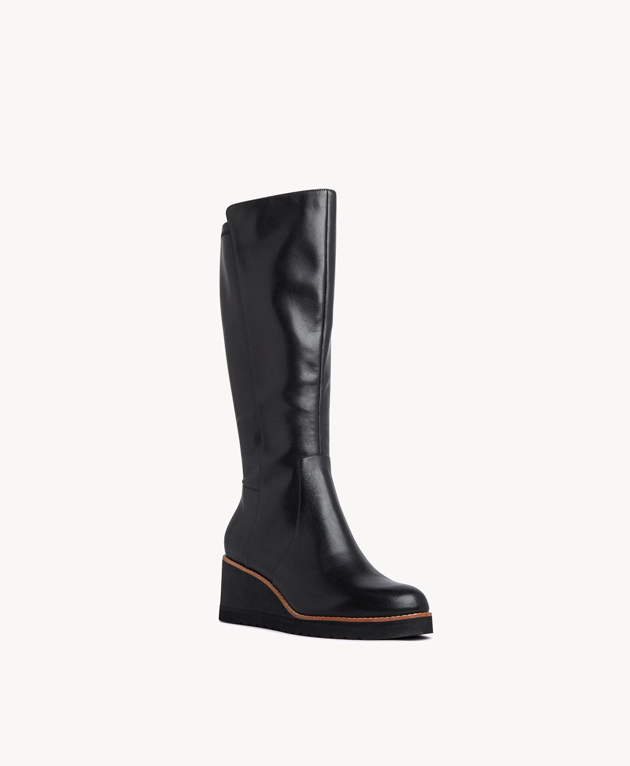 Bridget Wedge Knee High Boot - Boots Long | Womens Shoes - Merchant 1948
