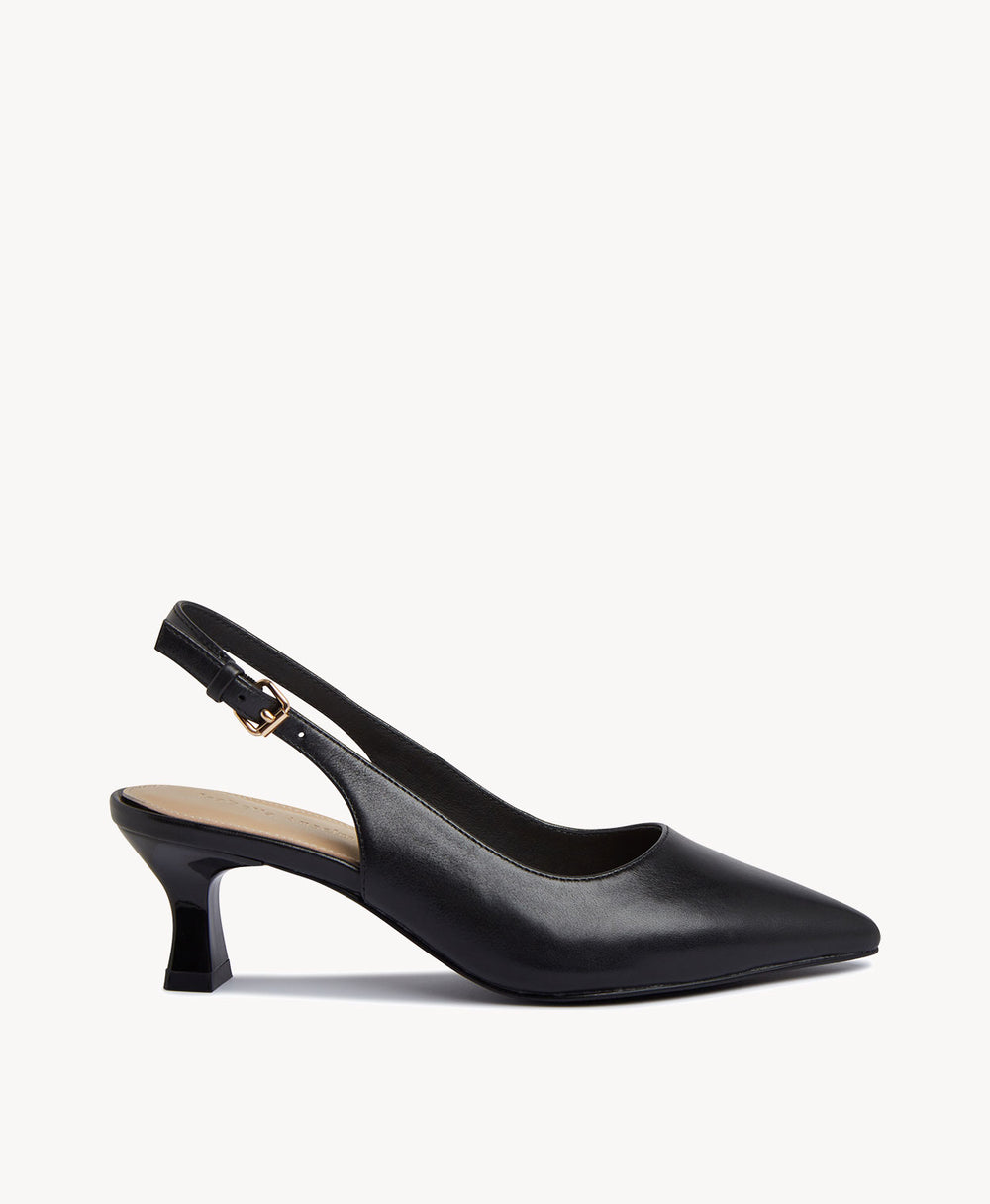 Devon Slingback Kitten Heel - Heels Low | Womens Shoes - Merchant 1948