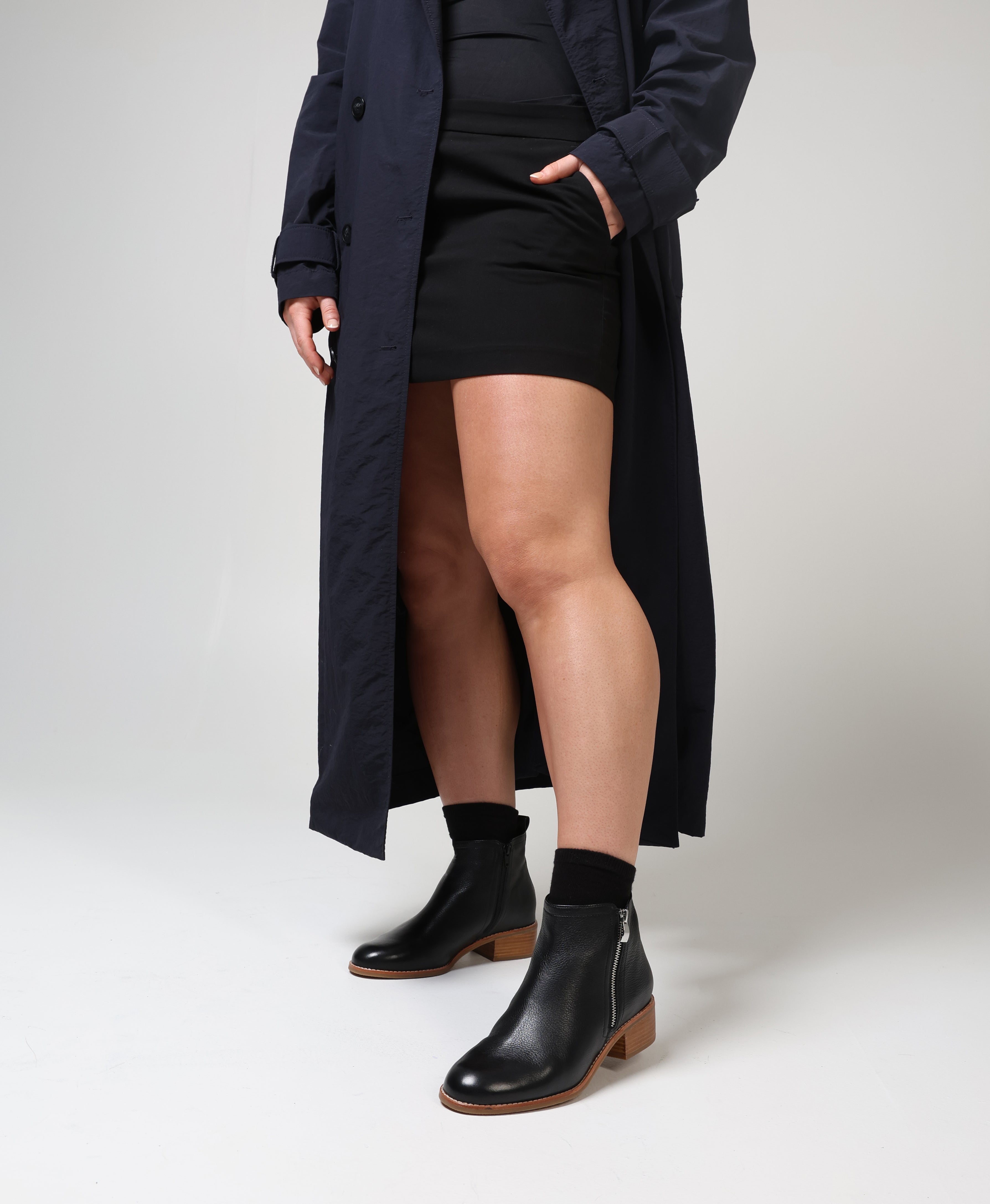 Ebony Wide Ankle Boot - Boots Ankle | Womens Shoes - Merchant 1948