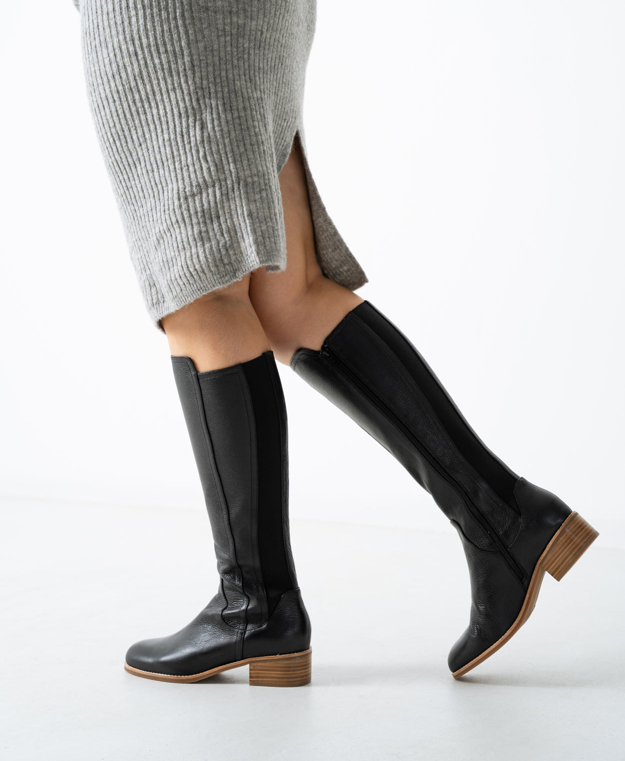 Elisa Wide Knee High Boot - Boots Long | Womens Shoes - Merchant 1948