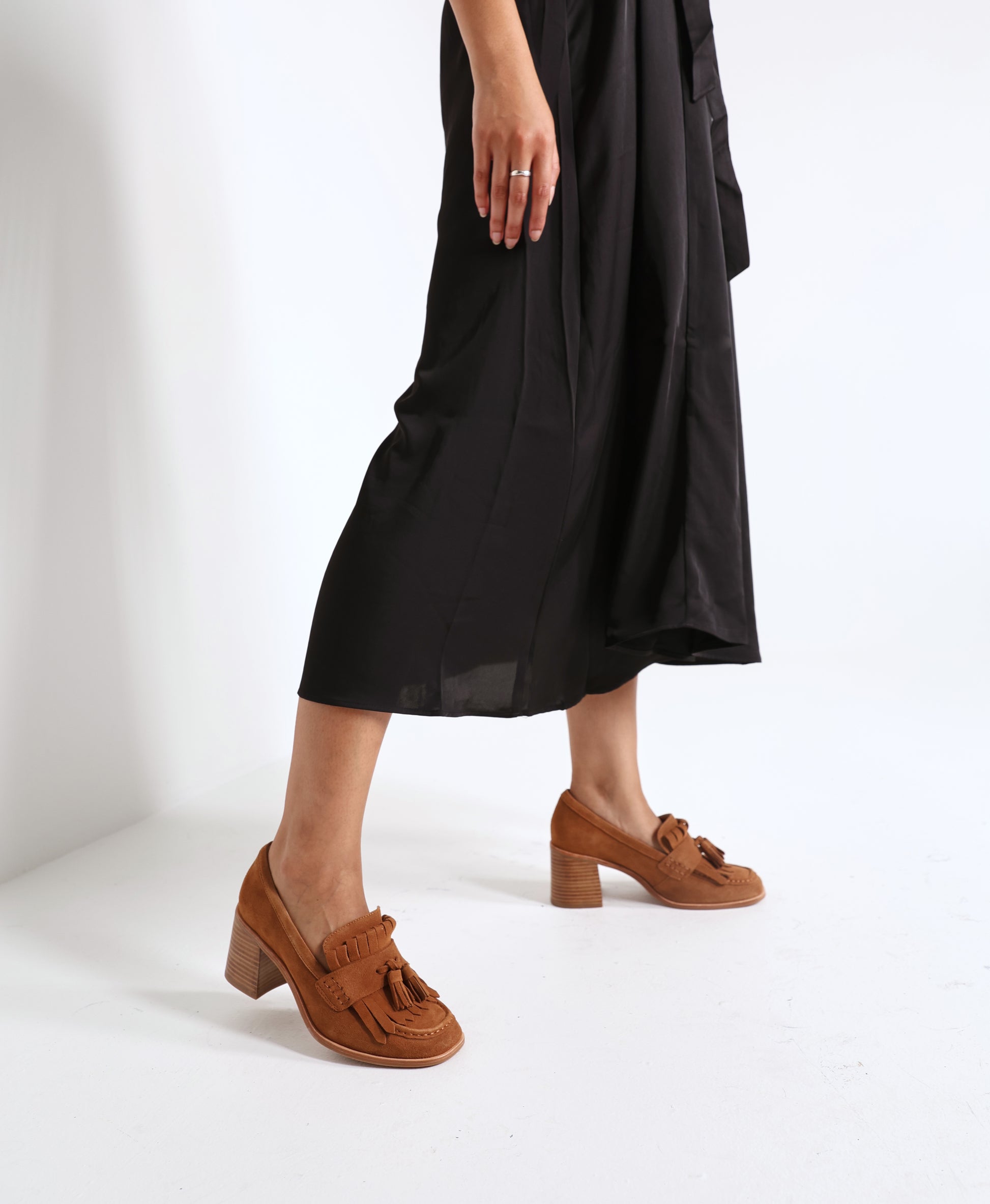 Freya Heeled Loafer - Loafers | Mens Shoes - Merchant 1948