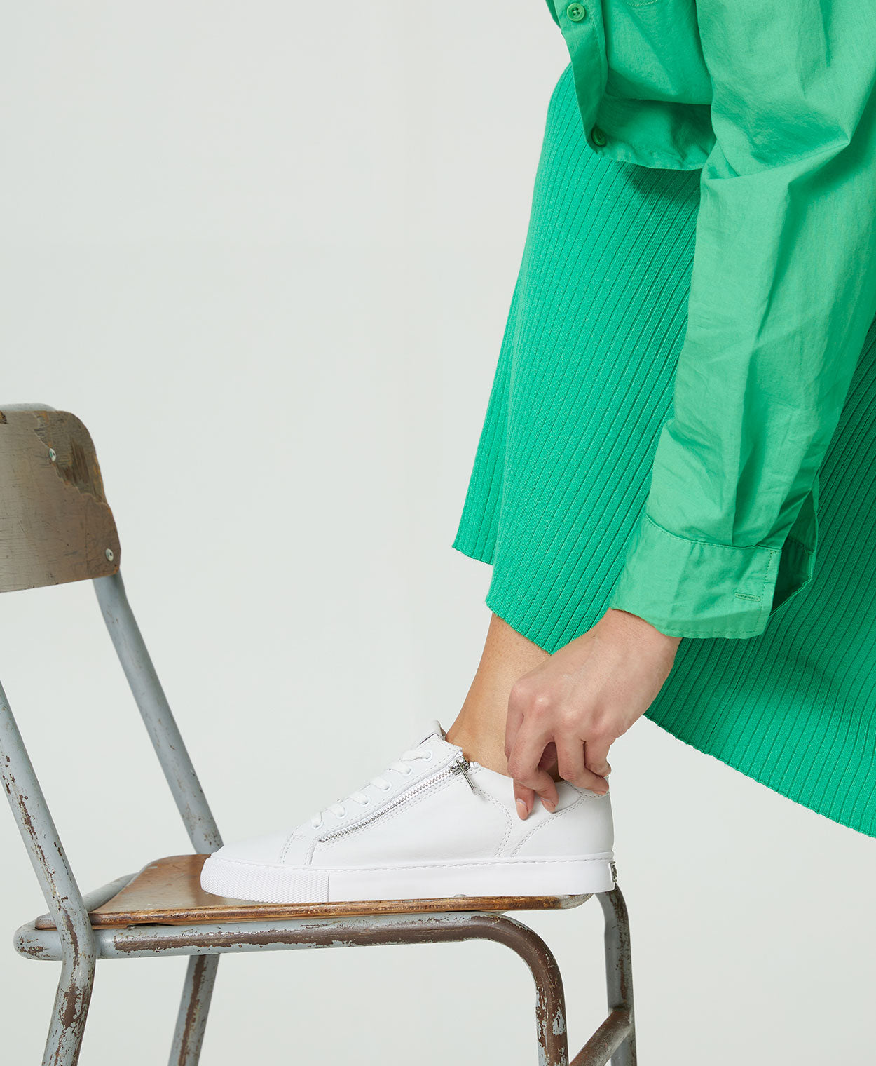 Imogen Zip Wide Sneaker - Sneaker | Womens Shoes - Merchant 1948