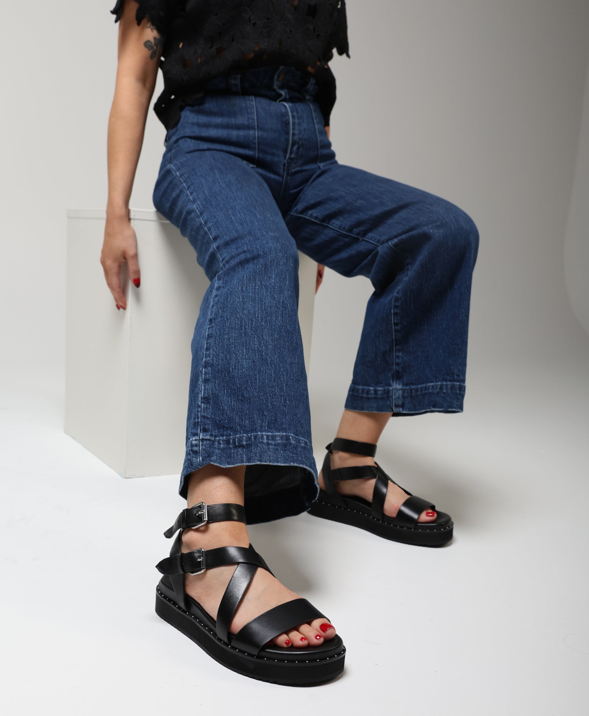 Paige Wide Sandal - Sandals Casual | Womens Shoes - Merchant 1948