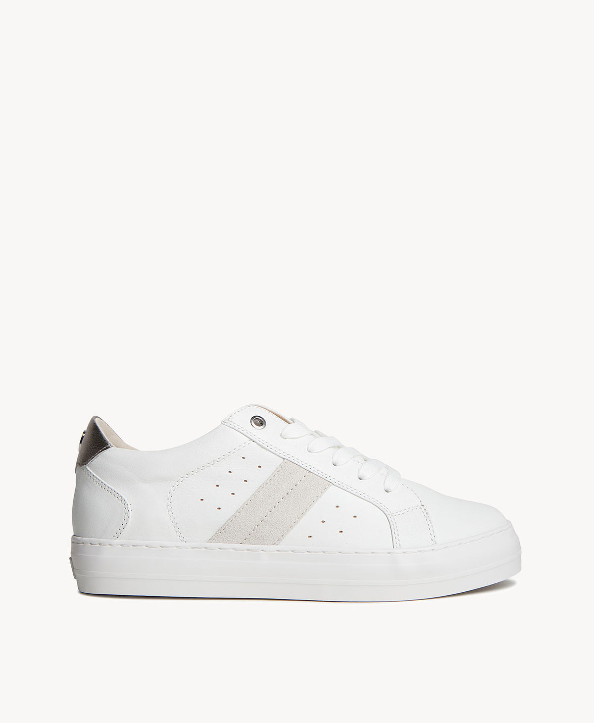 Palmer Wide | White Leather-B
