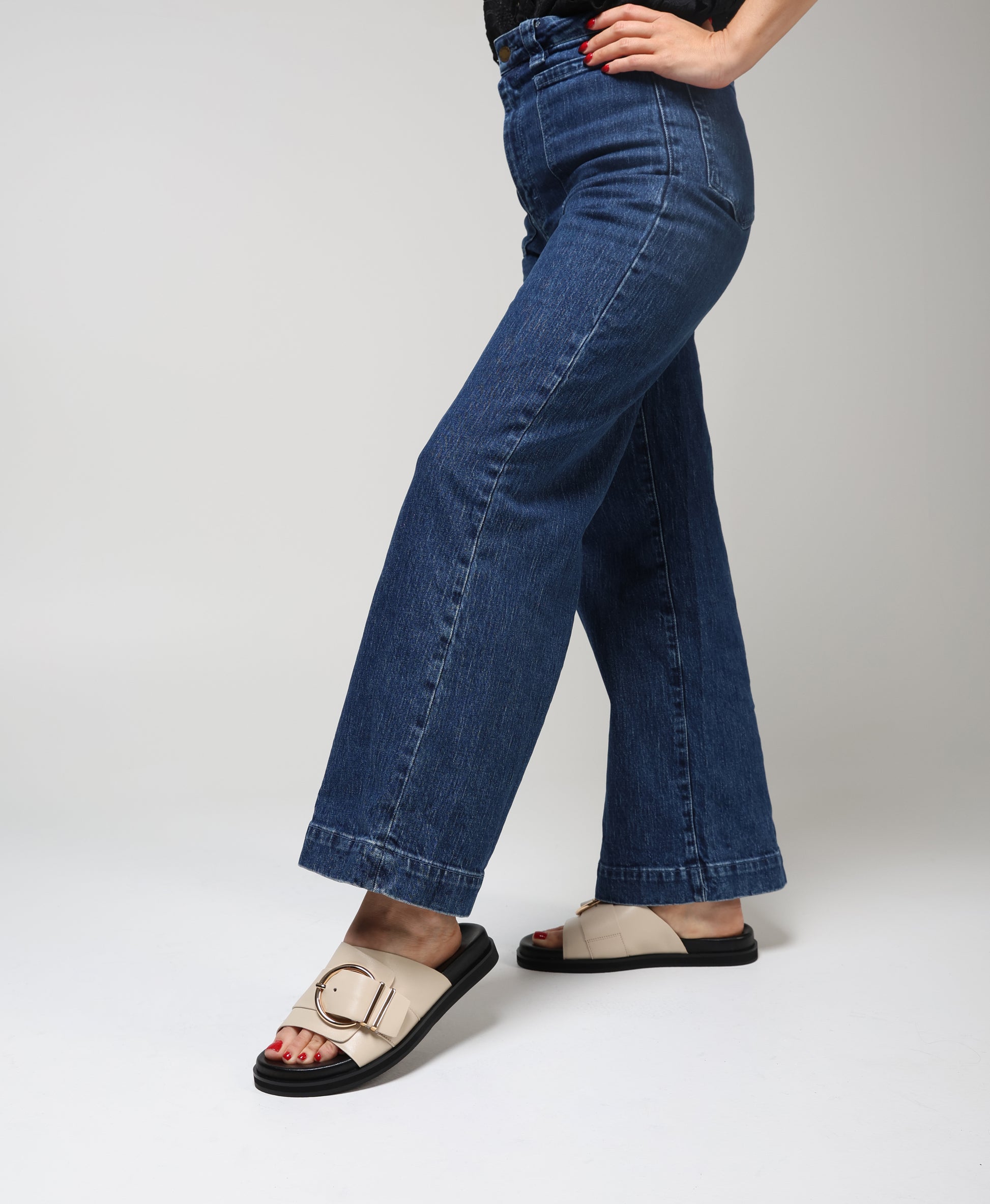 Pearl Wide Slide - Slides | Womens Shoes - Merchant 1948