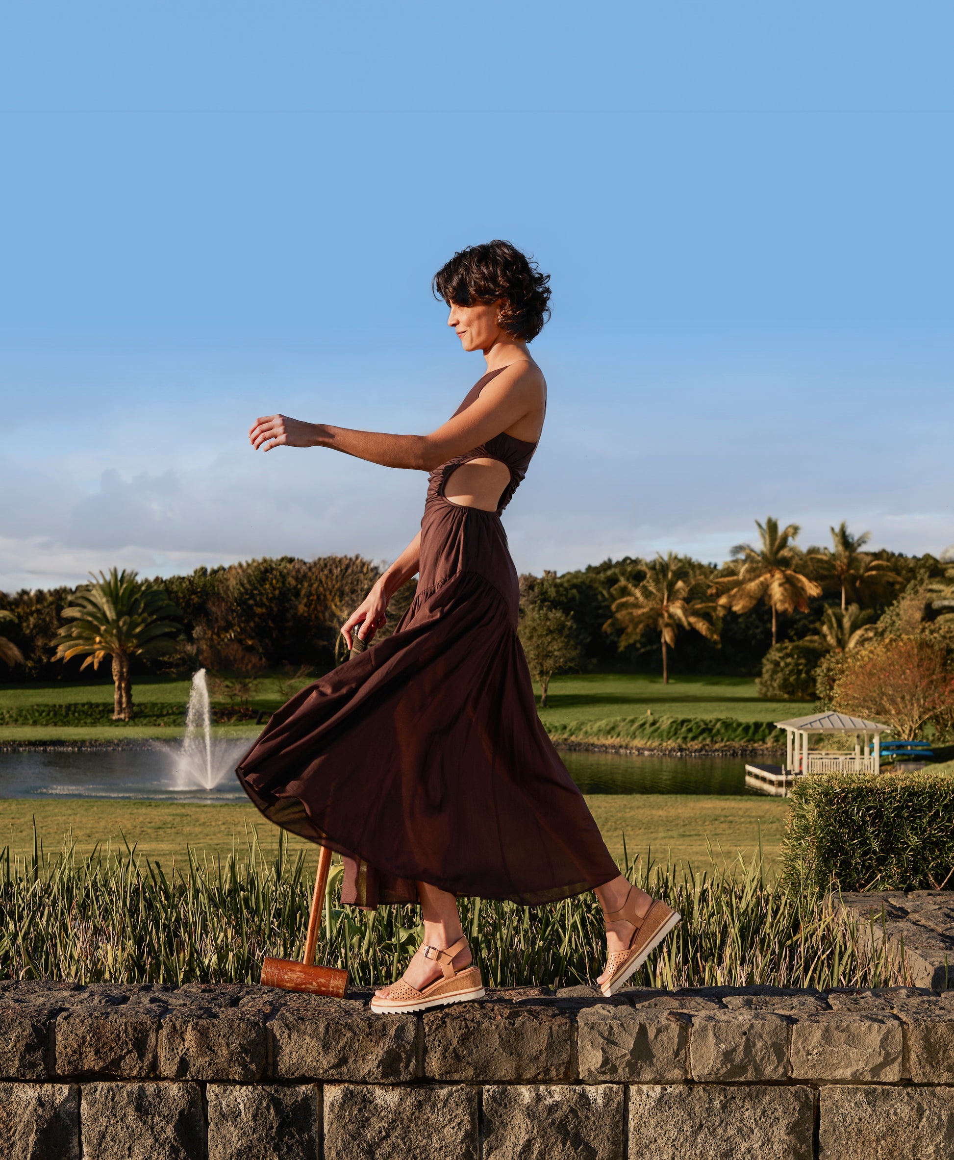 Rachel Perf Wedge Sandal - Sandals Dress | Womens Shoes - Merchant 1948