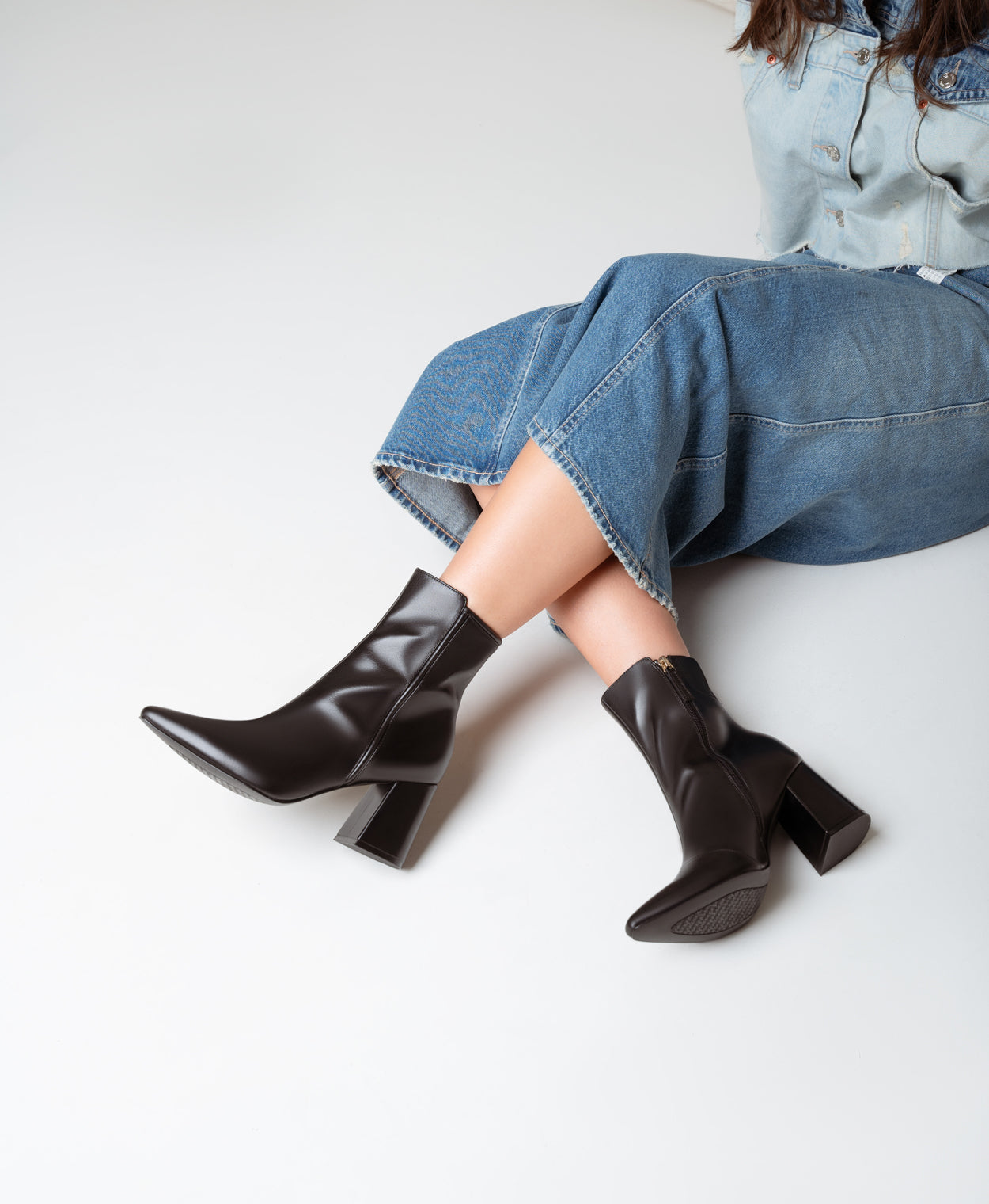 Sherry Heeled Boot - - Merchant 1948