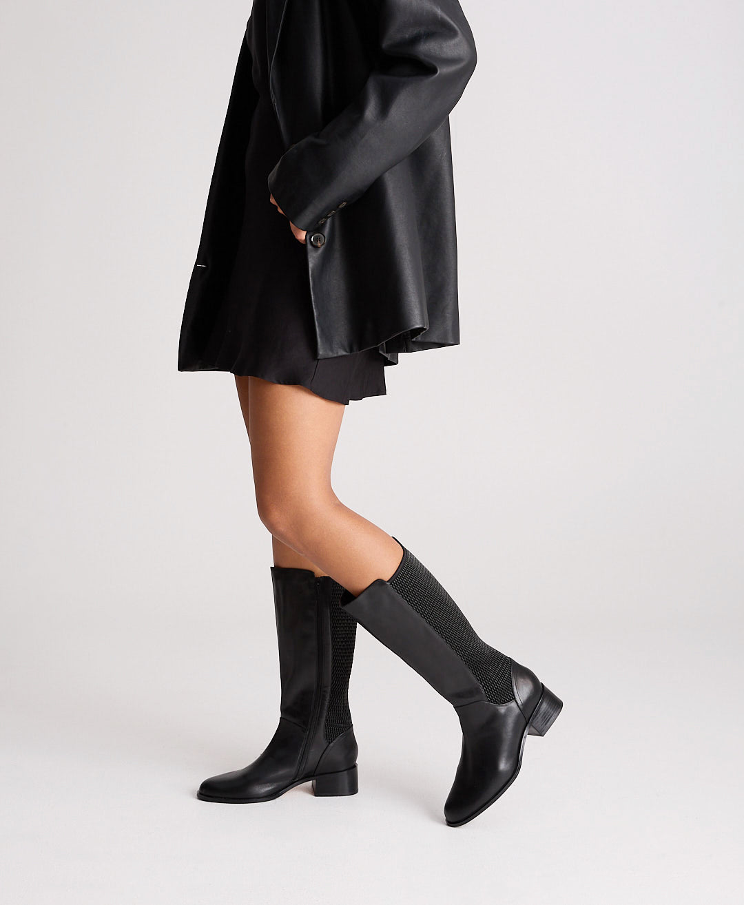 Sid Wide Knee High Boot with Wide Calf - - Merchant 1948