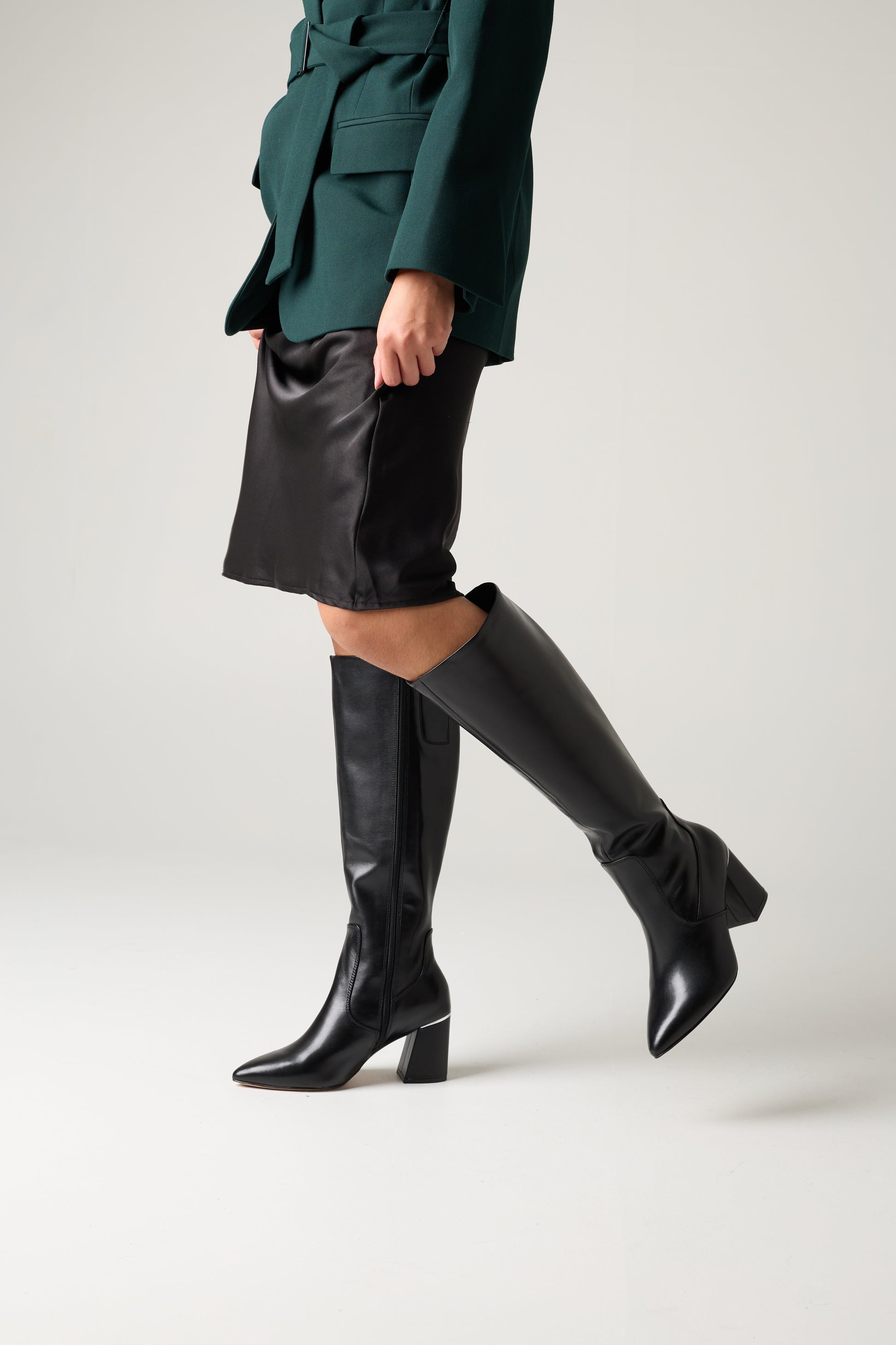 Sinclair Wide Knee High Boot - Boots Long | Womens Shoes - Merchant 1948