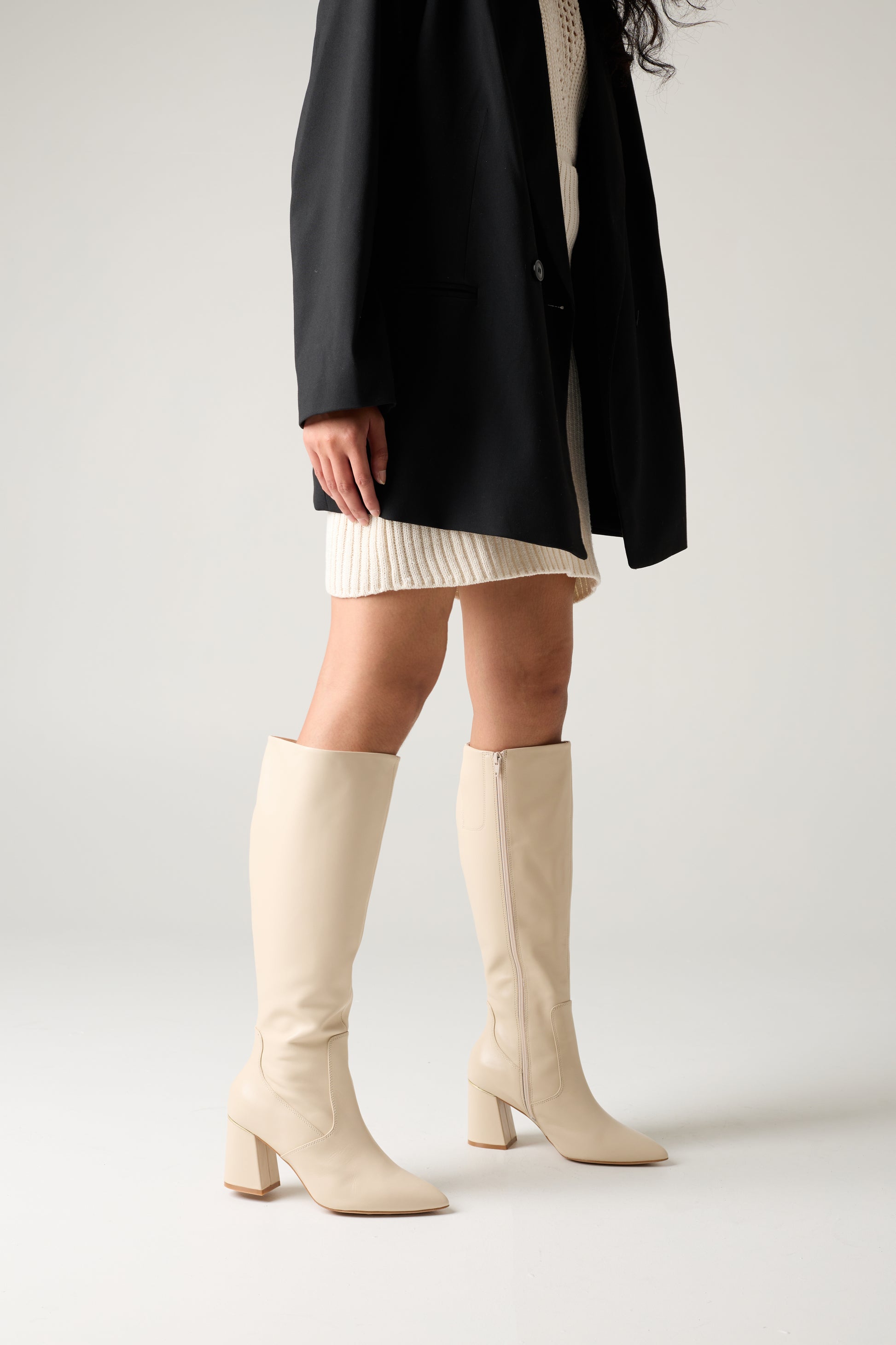 Sinclair Wide Knee High Boot - Boots Long | Womens Shoes - Merchant 1948