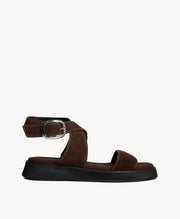 Tyla | Dark Coffee Suede-B
