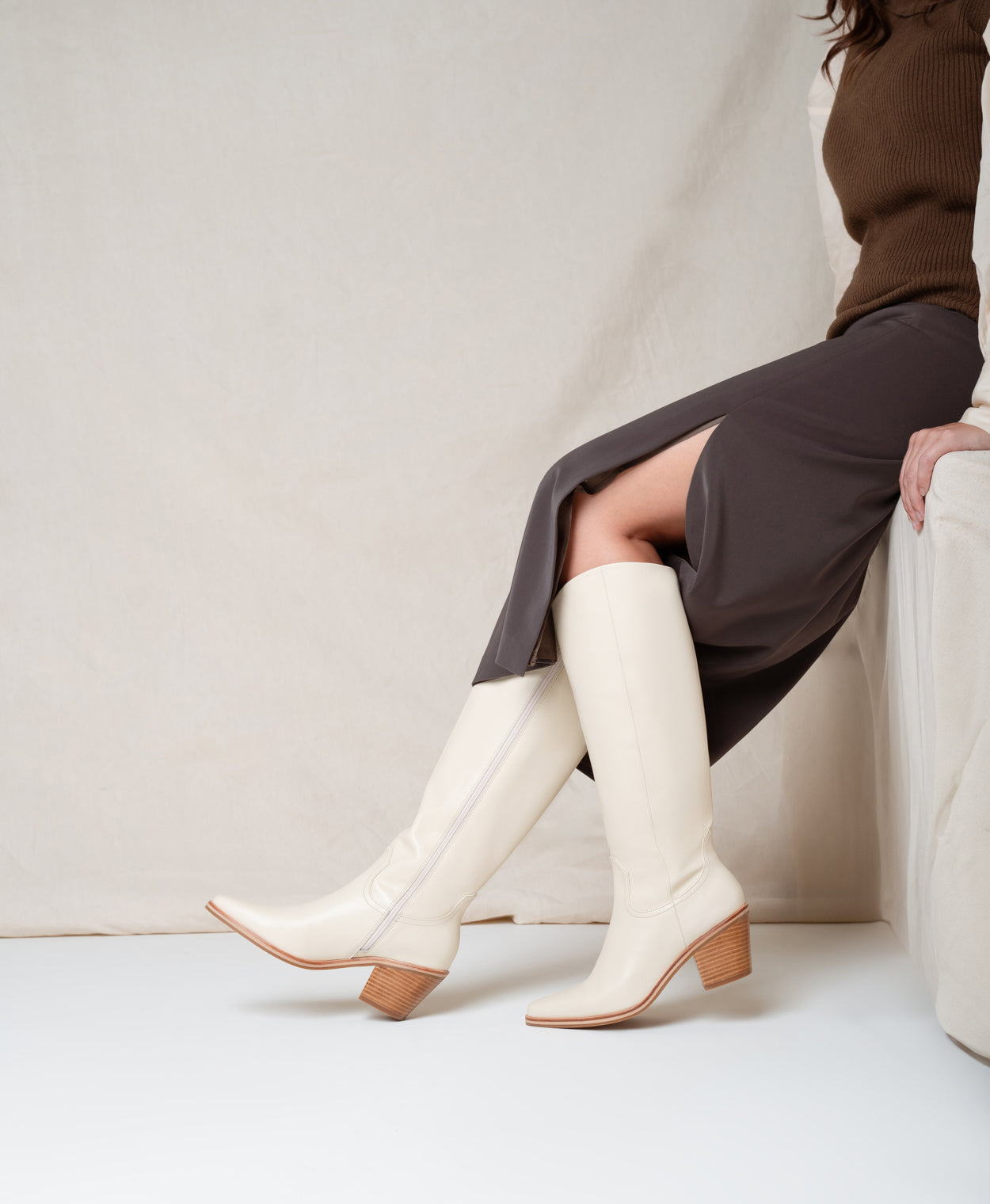 Wonder Western Knee High with Stretch Calf - Boots Long | Womens Shoes - Merchant 1948