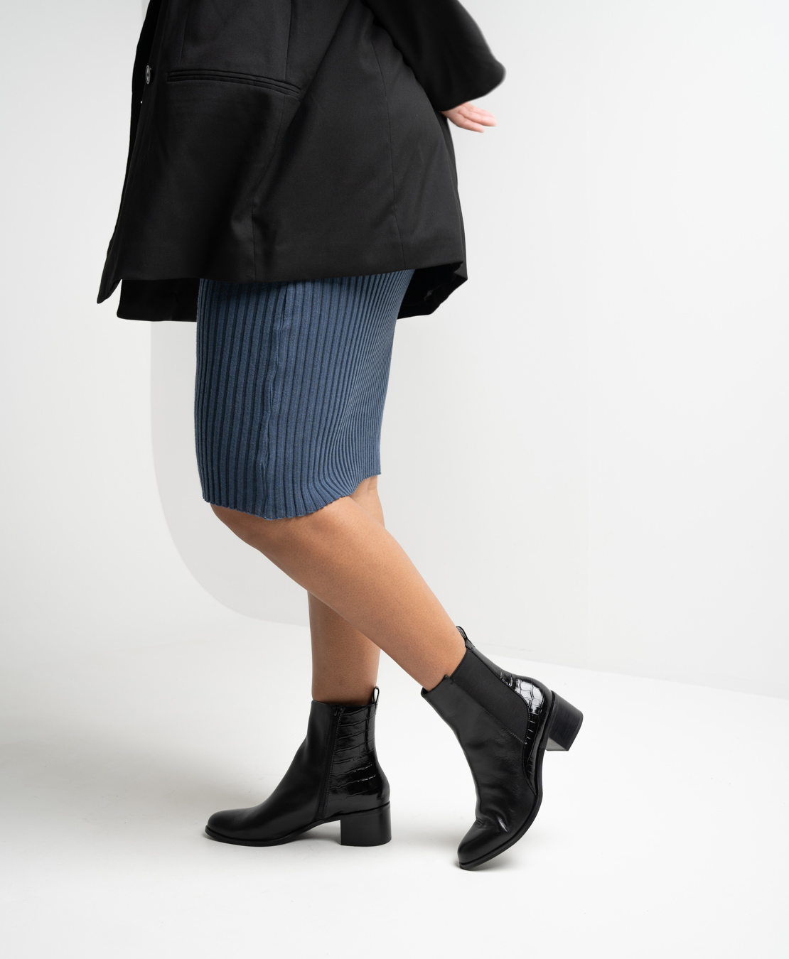 Croc skin ankle on sale boots
