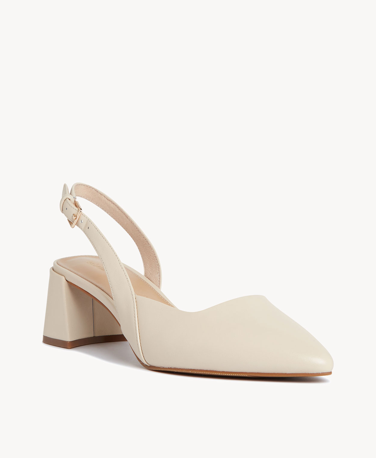 Asymmetric Bow Low Block Heel Bridal Shoes | Bella Belle