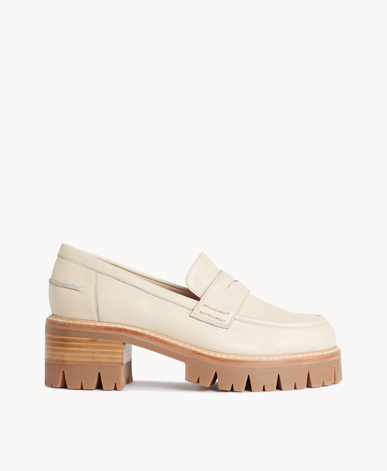 Cream loafers on sale