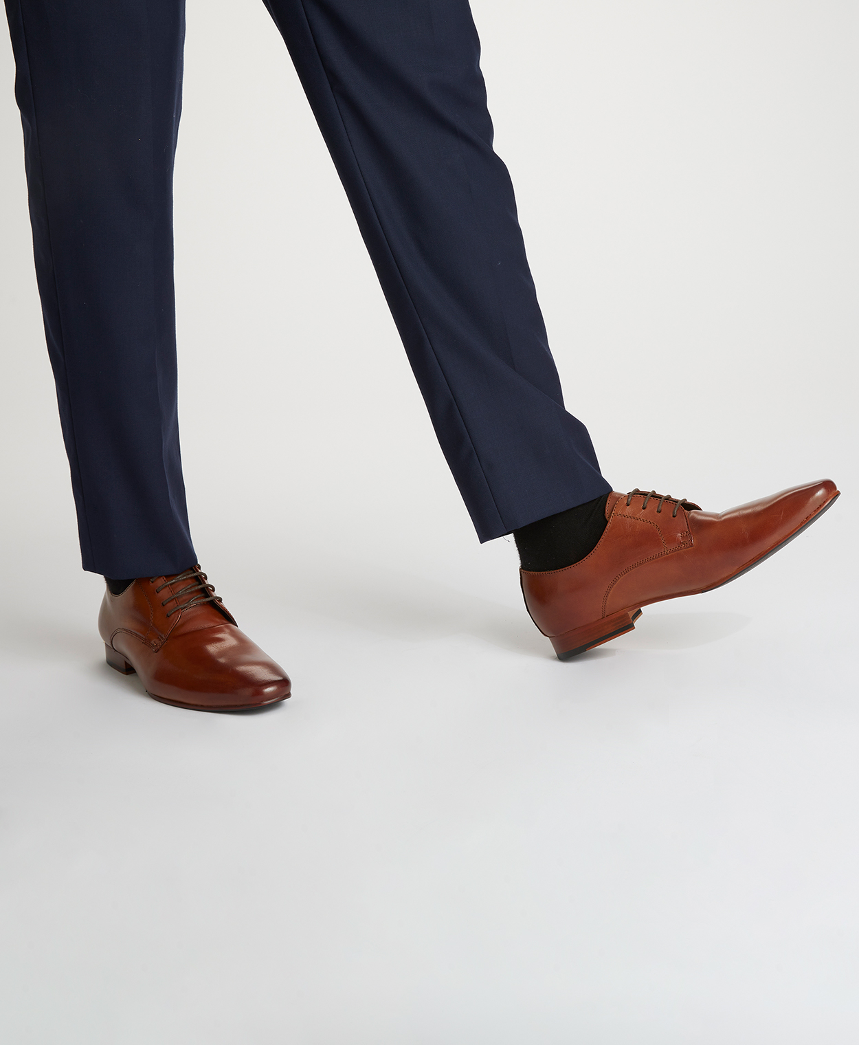 Tan color top dress shoes