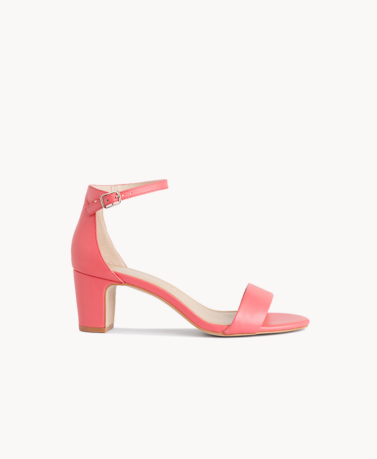 Office Garland Strappy Block Heel Fluro Coral Leather - High Heels |  Strappy high heels sandals, Leather high heels, Strappy block heels