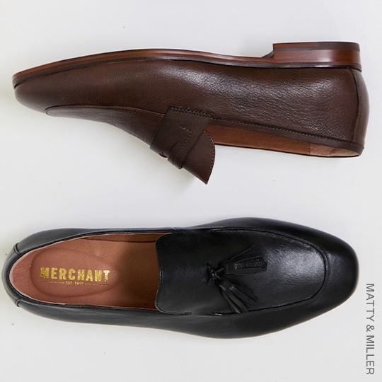 Men's dress shoes loafer brogue