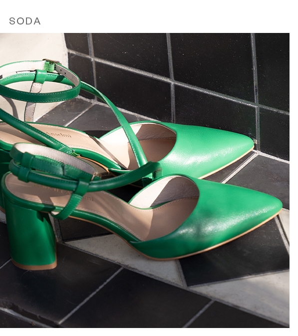 Shop Soda Heel in Bold Green